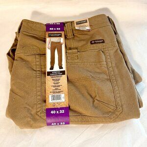 New Legendary Outfitters Canvas Work Pants Men's 40X32 Tan Relax Fit Strait Legs